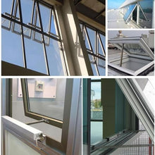 MDYHY Automatic Window Opener Stroke(300-1000mm), Electric Window Opener Actuator- 24V, with Wall Switch + Remote Control, Double Chain Design, Low Noise, for Casement Windows,600mm