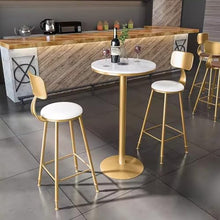 LWZBBGS Outdoor Patio Side Table, Round White Marble Top Table Cocktail Bar Table Restaurant Bistro Table End Table Coffee Meeting Table Conference Table Small Modern Nightstand