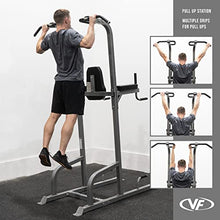 Valor Fitness Power Tower Dip Station Silver