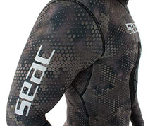 SEAC Seac Snake Man Two-Piece Open-Cell Neoprene Wetsuit 5mm Large Grey Camo