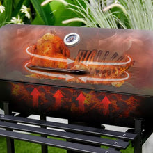 SIMPLEusQ Charcoal Grill Outdoor Barrel BBQ with Side Table & Wheels - Barbecue Smoker for Camping, Easy to Use