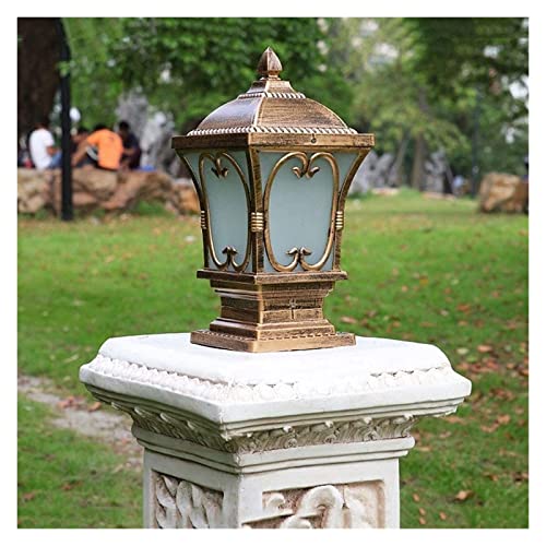 ALDEPO Courtyard Light Column Lamp Stigma Floor Lamp Lantern Outdoor Lighting Outdoor Column Lights Street Lamp Decor Light/38Cm
