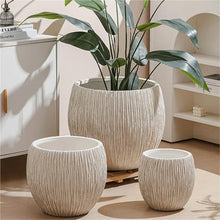 x3anggyt5 Planter Luxury-Style Magnesium Clay Flower Pots, Spring Rain Black Diamond Lemon Tree Garden(Large)