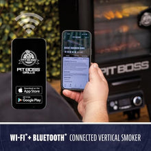 Pit Boss 3-Series WiFi & Bluetooth Digital Vertical Smoker with LCD Digital Controller and Wood Chip Tray, 880-Sq. In. 4-Rack Cooking Space, 100°F to 300°F Temperature Range, Meat Probe, Black