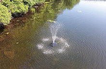 Fawn Lake Fountains Pond Fountain with 1/2 HP Pump, 7 Patterns, 100ft Cord Black