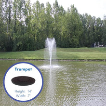 Half Off Ponds 1 HP 15000 GPH Floating Aerating Fountain LED 100 Ft Cord