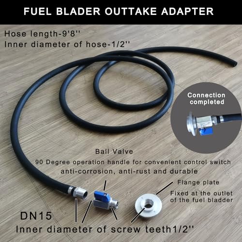 Luoweikadeng 80 Gallon Fuel Bladder Emergency Tank for Fishing, Boating, Yachting, and Marine Cruising