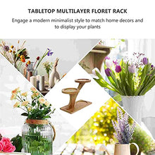 TBNLASS 1pc Multilayer Flower Pot Stand Wooden Holder Balcony Display Rack