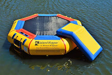 Island Hopper 10' Bounce N Splash Water Park with Bouncer Slide Yellow