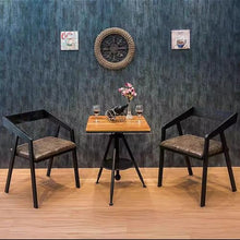 JOSOGO Outdoor Cafe Bistro Table and Chair Set, Metal Round Dining Set for Coffee Shop, Commercial Restaurant Furniture for Dessert Shop Patio,Bar BBQ Hotpot Seating(W)