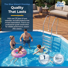 Blue Wave Premium Stainless Steel Reverse-Bend Pool Ladder, Above Ground