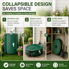 Collapsible Rainwater Barrel Water Tank, Reinforced Water Collection Barrel