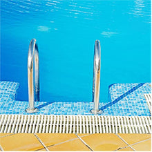 Swimming Pool Ladder, 2-Step In-Ground Stainless Steel Step for Indoor/Outdoor Pool, Heavy Duty Non-Slip Ladder, Quick Mount Base
