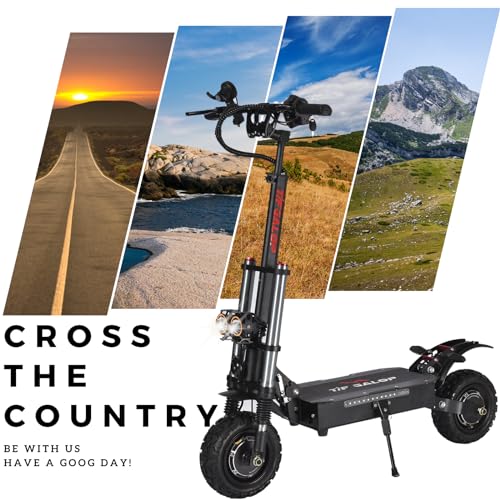 Tumotcy 5600W Electric Scooter Dual Motor 50mph 56 Mile Range Black