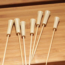 BambooMN Decorative Golf Tee Bamboo Cocktail Sandwich Skewer Picks - 6.75" - Natural - 10,000 Pieces