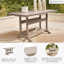 Signature Design by Ashley 1-Piece Outdoor Counter Height Dining Table