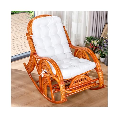 Garden Rocking Chair, Anti-Dump Design, Designed to Fit The Body Curve, Suitable for Garden Porch Balcony Leisure Use(A,120 * 94 * 53cm)