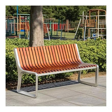 WOAITIANTIAN Outdoor Bench, Wood Backrest Park Bench, 2-Person Outdoor Leisure Seating for Park & Residential Patio Bench(180cm)
