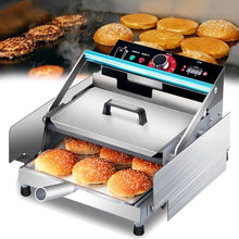 XYWGBMS Small Automatic Hamburger Grill Double-Layer Hamburger Bun Heating Machine Electric Commercial Heating Hamburger Grill,24pieces