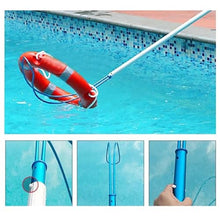 Oracra Pool Safety Hook Swimming Pool Safety Hook for Poles, Aluminum Emergency Life-Saving Rescue Equipment, 1 3 5 M Long Telescopic Drowning Rescue Pole for Boats Parks(500cm(16ft) Pole+Hook)