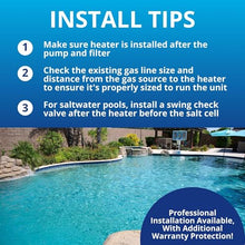 Pentair EC462025 MasterTemp 125 125,000 BTU Compact Energy Efficient Swimming Pool and Spa Propane Gas Heater for Small Pools Up to 15,000 Gallons