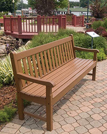 Poly-Wood Rockford 72-Inch Bench, Green