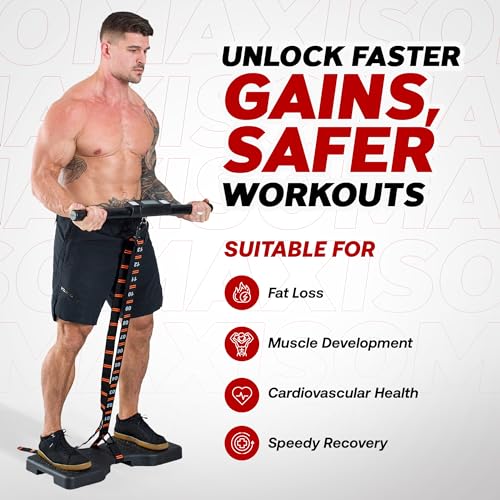 Dragon Door Isomax Isometric Training Equipment - Barbell with Digital Force Generation Meter - At Home Isometric Handgrip Workout Machine
