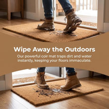 Coco Doormat With Heavy-Duty Backing Non Slip For Outdoor Or Indoor Uses