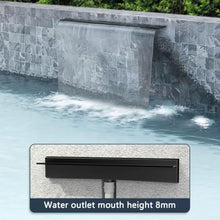 Dijateman Stainless Steel Water Fountain Kit, Pool Waterfall Fountain