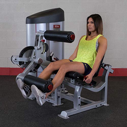 Body-Solid S2LEC Leg Extension & Leg Curl Machine Silver