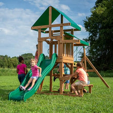 Backyard Discovery Belmont Cedar Wood Playset Swing Set Green
