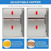 TsoLay Cereals Blown Shell Splitter, Electric Stainless Steel Grain Separator, Large Capacity 60-80 Kg/Hour, Adjustable Speed Fan, for Millet, Miscellaneous Grains, Melon Seeds