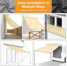 Straight Flat Edge Sun Shade Sail with Grommets 21x32 FT Waterproof Canopy Sunshade Cover UV Block Shade Cloth for Outdoor Patio Pergola Backyard Garden
