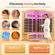 OUTEXER Sauna Corner Saunas for 4-5 Person 240V Indoor Canadian Hemlock