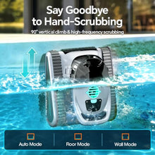 Pool Vacuum for Inground Pools & Above Ground Pool, Cordless Robotic Pool Cleaner with 200W Brushless Motor, 3-Hour Runtime, Wall-Climbing Pool Robot Scrubber for Pools up to 2190 Sq.Ft.