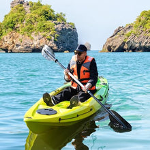 ProMaintain 9.68FT Fishing Kayak with Paddle, Sit on Top Design, 308LBS Capacity Green Yellow