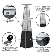 EMMA + OLIVER Black 7.5 Foot Round Patio Heater