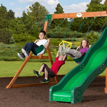 Backyard Discovery Shenandoah Cedar Playset Swing Set Brown