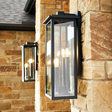 Quorum International Westerly 32 Inch 4-Light Outdoor Ceiling Pendant Black