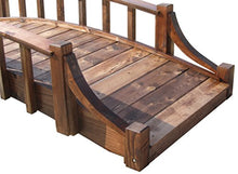 SamsGazebos Country Wood Garden Bridge 8' Brown