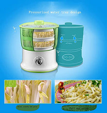 KFJZGZZ 2PCS Germination Tank, Automatic Bean Sprout Machine Household Double-Layer Large-Capacity Bean Sprout Machine Simulation Greenhouse Seed Germination Kit