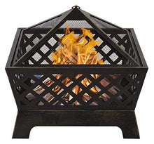 Fire Pit Fire Pits Outdoor Wood Burning Outdoor Mesh Brazier Garden Patio Heater