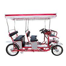 Beach Surrey Company Double Bench Surrey Bike Red
