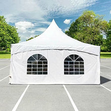 TentandTable 20' x 20' High Peak Frame Deluxe Canopy Tent with Sidewalls White