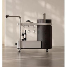 CHmrfvqtus Couch Side Table Simple Movable Sofa Side Table with Wheels Modern Creative Living Room Trolley