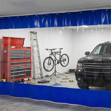 Rygcrud Industrial Wash Bay Curtains Partition, Outdoor Vinyl Curtain for Patio, Clear Tarps for Pergola, Porch, Divide Work Areas Quickly(5x4m)