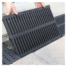 Drain Grate Drainage Cover Removable Sewer Drainage Grate, Outdoor Resin Drain Filter Trench Channel Grate, Rectangle Resin Drain Strainers Grid