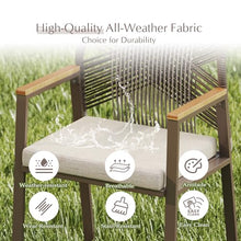 Coreporch Aluminum Outdoor Patio Dining Chairs, Light Brown, Set of 6