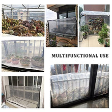 QWEASDF Clear Tarps, Heavy Duty Rainproof Cover, Waterproof Clear Tarpaulin, Tear Resistance, Anti-Aging, Dustproof, for Patio Garden Balcony Plant Cover Greenhouse, 0.35mm,2x8m/6.5x26.2ft