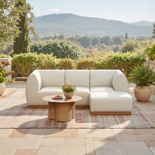 Zuo Christy Corner Chair Beige, Beige Sectional, Modern Style, Patio Furniture, Outdoor Fabric (100% Polyester), Aluminum, Outdoor Living, 34.6" W x 34.6" D x 30.3" H, Non-Stackable